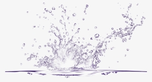 Drawn Water Droplets 3 Water - Water Splash Transparent Psd