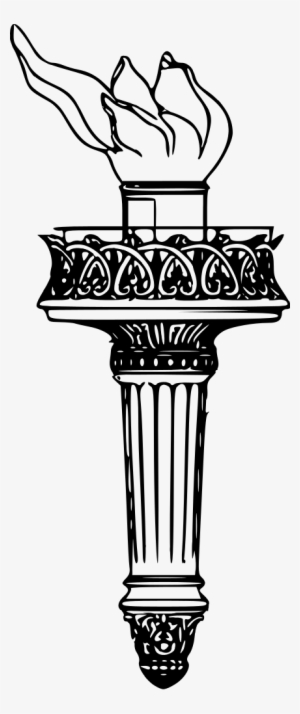 Liberty Torch Drawing - Statue Of Liberty Torch Clipart