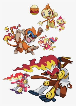 390, 391 And - Pokemon Chimchar Mega Evolution