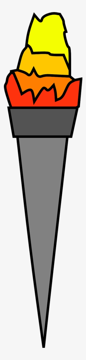 Olympic Fire,torch,gas Burner,flare,free Vector Graphics,free - Obor Olimpiade Png