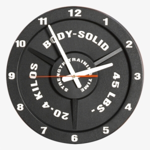 Strength Training Time Clock - Body Solid Strength Training Time Wall Clock, Black