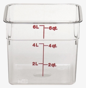 Cambro 6sfscw135 Food Storage Container, Square - Cambro Camwear Polycarbonate Square Food Storage Container,