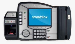 Time Clock Device Showing Smartlinx Logo On Screen - Clock