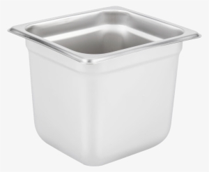 7 Quart Stainless Steel Food Storage Container - Excellant Excellante Sixth Size 6-inch Deep 24 Gauge