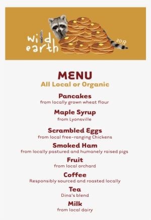 2013 Pancake Menu - Breakfast Menu With Pancakes