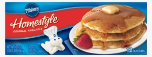 Pillsbury Homestyle Original Pancakes Frozen Breakfast, - Pillsbury Pancakes, Buttermilk - 12 Pancakes, 16.4