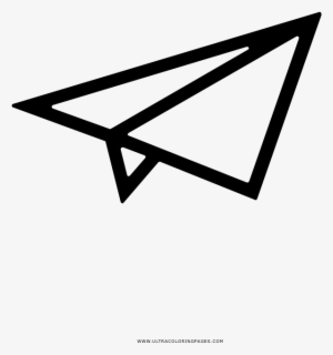 Paper Airplane Coloring Page - Airplane