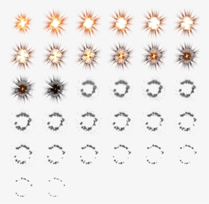 B - Explosion Sprite Sheet 2d