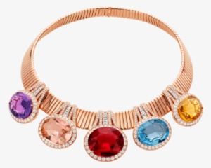 Wild Pop High Jewellery 18 Kt Rose Gold Necklace Set