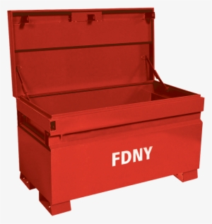 Painted Bright Red With Fdny Logo - Fdny Construction Site Box
