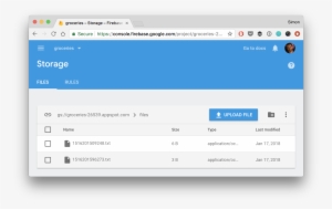 Firebase Storage Text Files