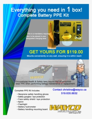 Ppe Kit Personal Protective Equipment - Ironguard Forklift Battery Ppe Protective Handling