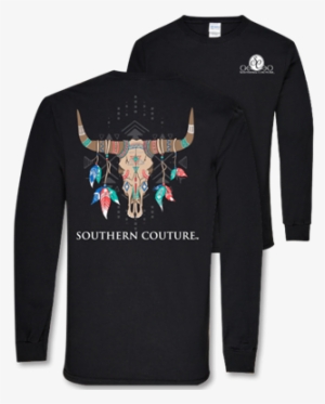 Southern Couture Tribal Skull Ls