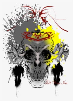 Tribal Grunge Skull