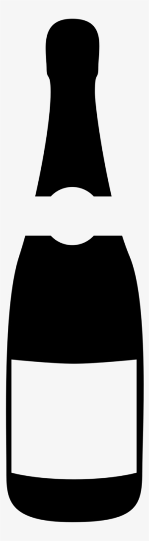 Banner Black And White Library Liquor Clipart Spilled - Champagne Bottle Icon Png