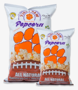 Clemson Tiger Paw Popcorn - Clemson Tigers Team Pride Decal