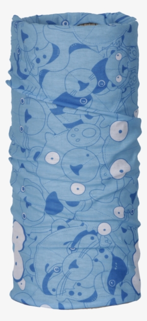 Cute Faces Bali Bandana - Scarf 4fun Blue Eye - Blue