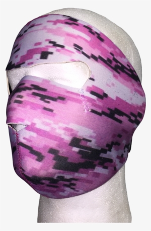 Digital Pink Neoprene Full Face Mask - Full Face Diving Mask