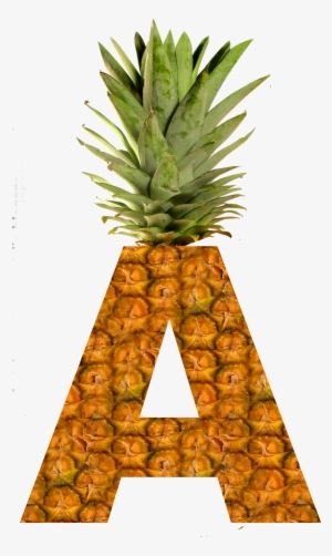 Alfabeto Decorativo Abacaxi Png - Letras Abacaxi Png