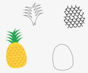 Desenho Abacaxi Png - Molde De Abacaxi Em Eva