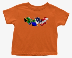 Toddler T-shirt American/south African Flag - T-shirt