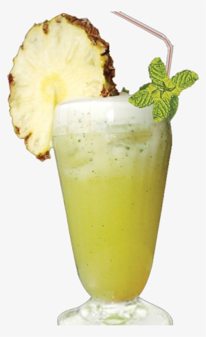 Suco De Abacaxi Com Hortelã - Suco De Abacaxi Com Casca