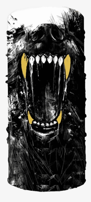 Wolf Pac Custom Face Mask - Big Bad Wolf Tattoo