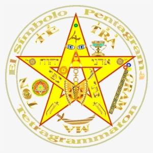 Magica Imagen Protectota Tetragrammaton Del Pentagrama - Pentagrama