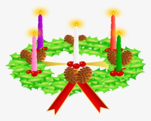 Advent Wreath Clip Art At Clipart - Simbolos Del Adviento Animados