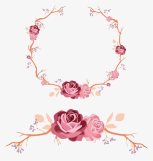 Floral Wreath Wedding Design Vector Free Download
