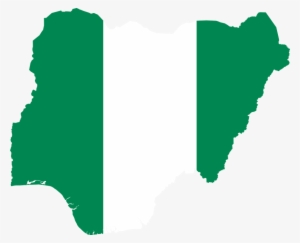Nigeria, Flag, Map, Geography, Outline, Africa, Country - Map Of Nigeria Green White Green Png