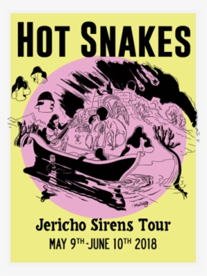 Jericho Sirens Tour Poster - Hot Snakes