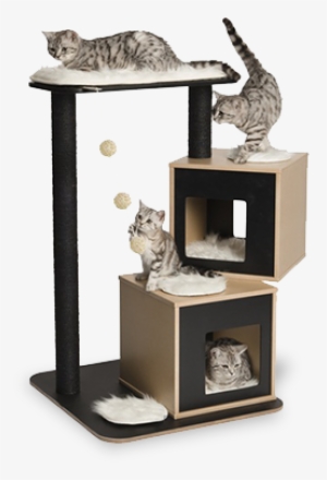 Vesper Cat Condo V-double, Black
