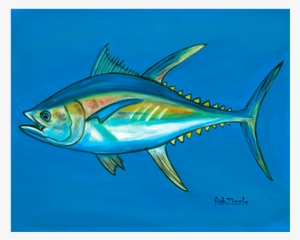Tuna Fish Tile Art - Canvas