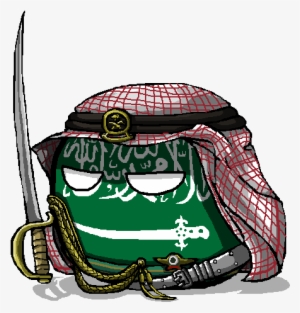 Allah Has Given Me Some Oil So Who Wants Some - Saudi Arabia Countryball