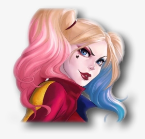 Pin By Kimberl Y On Clip Art - Harley Quinn Blue And Pink - 1536x2048 ...