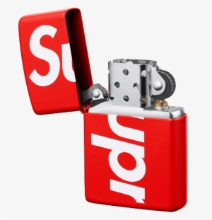 Supreme Logo Zippo Red