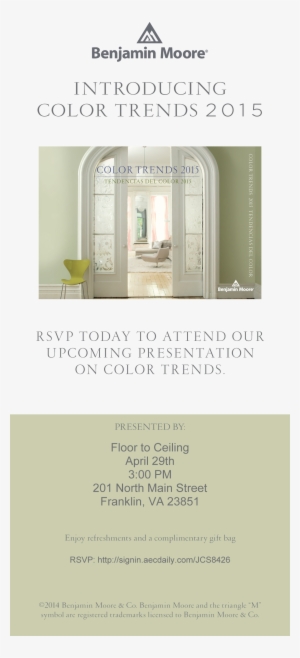 2015 Color Trends - Benjamin Moore