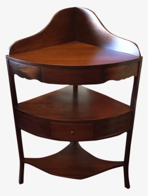 Vintage Corner Shelf Vintage Mahogany Corner Shelf - Table