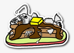 Anglerfish Pancakes Vinyl Sticker - Pancake