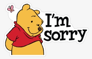 I'm Sorry - Pooh Sticker