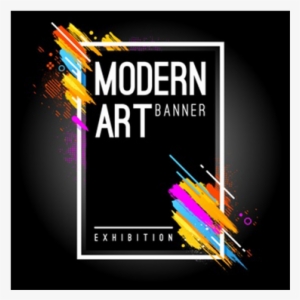 Design A Creative And Awesome Banner - Modern Art Banner Vector