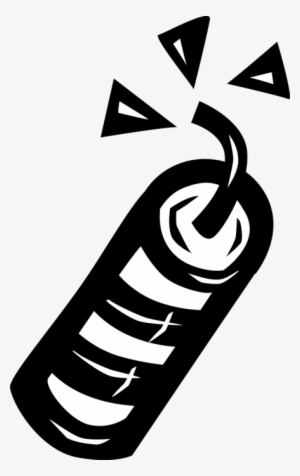 Vector Illustration Of Firecracker Fireworks Noisemaker