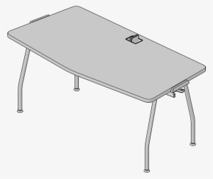 Table Chevron 30x66,fixed Legs,w/glides,side Dock & - Coffee Table