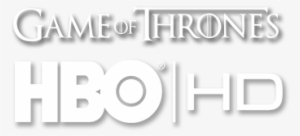 Hbo Logo White Png Download - Game Of Thrones