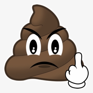 Mad Poop Emoji - Happy Birthday Poop Emoji