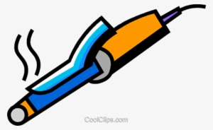 Curling Irons Royalty Free Vector Clip Art Illustration - Clip Art Curling Iron