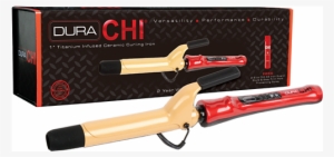 Dura Chi 1" Ceramic Spring Curling Iron - Chi Dura Curling Iron 1.25 Titanium Infused Ceramic