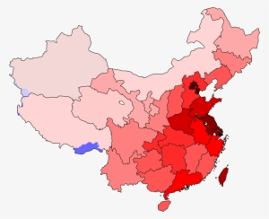 A Population Density Map Of The Territories Governed - Confucianism In China Map