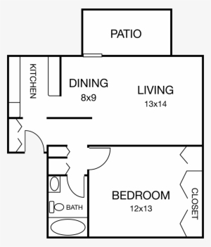 1 Bed / 1 Bath / 700 Sq Ft - Square Foot